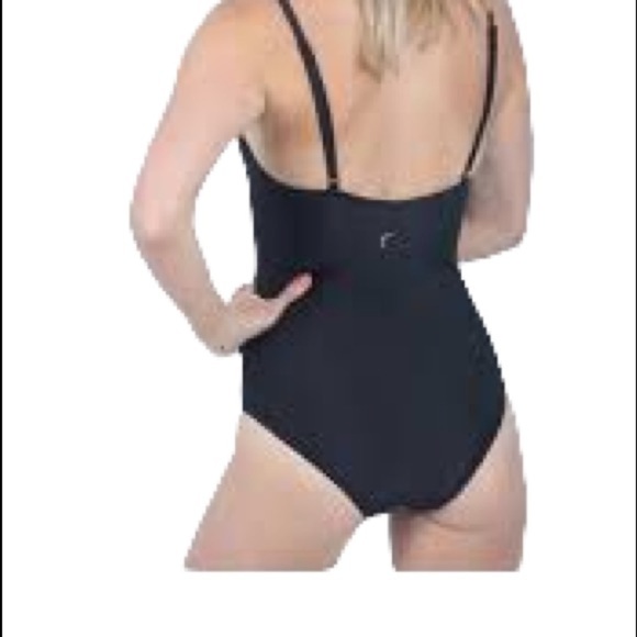 Zyia Active Classic Black One Piece Swimsuit XS Adjustable Straps Padded - Picture 2 of 8